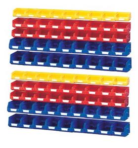 90 Piece Plastic Bin Kit Bott Plastic Containers | Louvre Panel Containers | Polypropylene Containers 13031105.** 